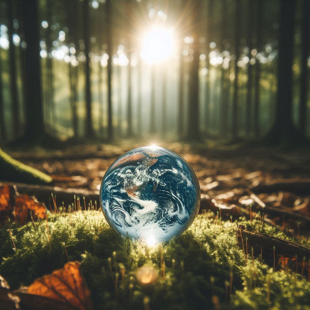 world in a forest